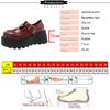 Aphixta Luxury Leather Women Platform Shoes 7.5cm Chunky Heel Buckle Modern Boots Shoe Wine Red Woman Boats Botines Para Mujeres
