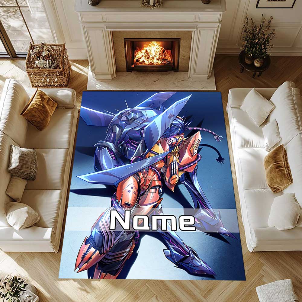 Transformers Fans (3) Customize your name rug, office chair cushion, home bedroom living room gift.