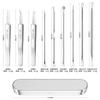 8-Piece Acne Extraction Tool Set In Stainless Steel Box, Professional For Spas And Beauty Salons (Includes Free 10Pcs Pad)