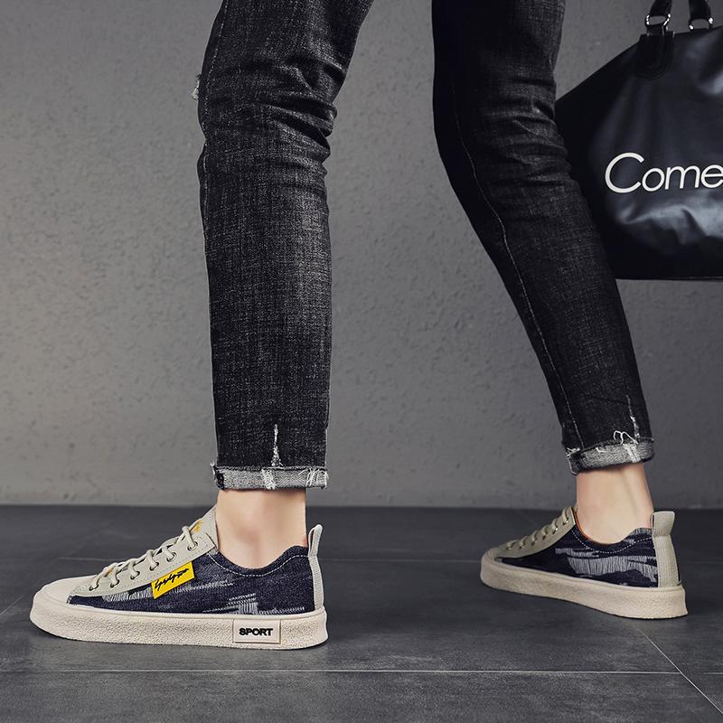 Fashionable, Versatile, Casual, Sports, Couple Style, Thick Soled, Height Increasing, Summer Denim Fabric Shoes, Canvas Shoes