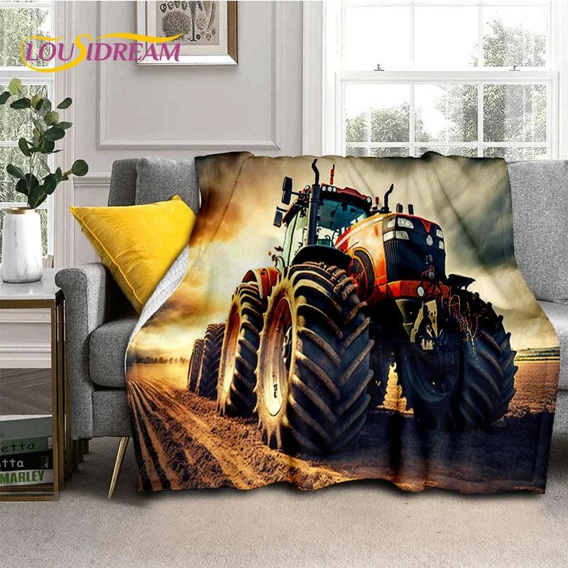 27 Style Truck Retro 3D Tractor Car Blanket,Soft Throw Blanket for Home Bedroom Bed Sofa Picnic Travel Office Cover Child Gift