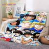 Cartoon Captain Tsubasa Fußball Weiche Flanelldecken, Überwurfdecke Bequeme Decke für Picknick Betten Sofa Zuhause Schlafzimmer Geschenke