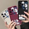 White Gardenia Floral Pattern Case For Xiaomi 14T 13T 11T Pro Funda Redmi Note 14 13 Pro 5G 4G 12 11 Shockproof Bumper Silicone Cover