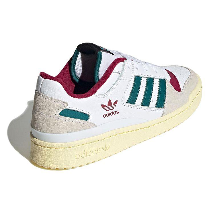 adidas Forum Low CL White Legacy Teal Unisex Sneakers Cloud-White Legacy-Burgundy HQ6874