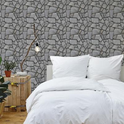 3D Schwarze Ziegel Wasserfest Feuchtigkeitsbeständig Abnehmbar Selbstklebend Tapete Peel & Stick PVC Wandaufkleber für Wohnzimmer Badezimmer Küche