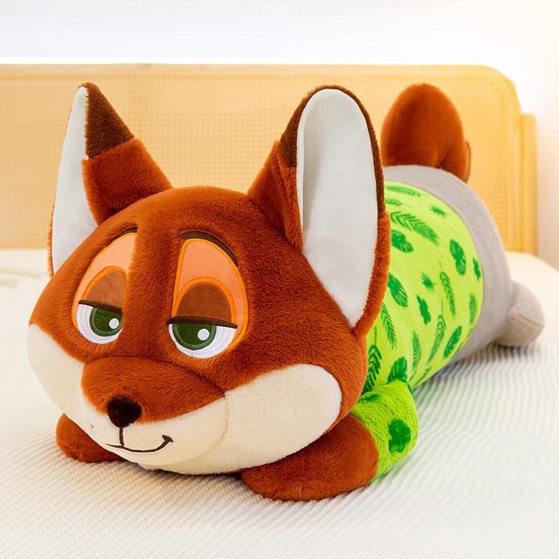 

Zootopia Nick And Judy Plush Pillow With Super Soft Faux Fur For Kids And Adults FoxPillow,65cm