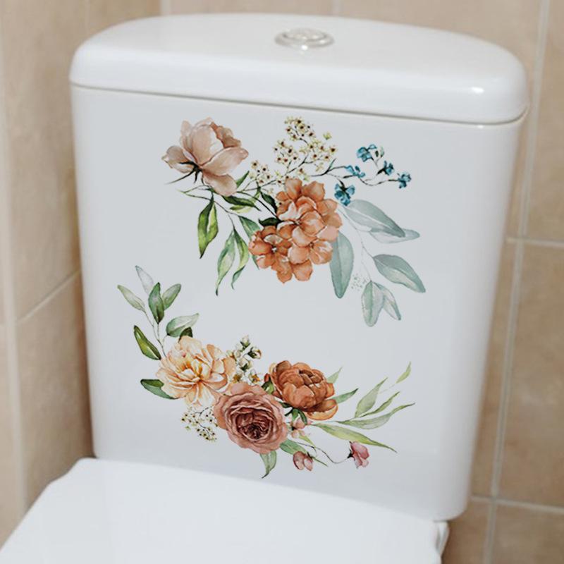 Toilet Sticker Funny Man WC Sticker Removable Toilet Stickers Bathroom Toilet Decoration Self-adhesive Wall Stickers Home Decor