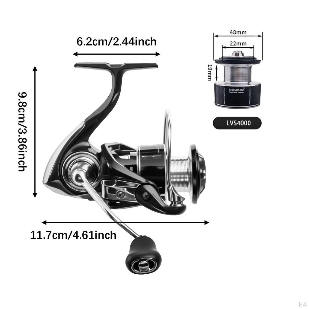 Fishing Reel , Lightweight, Powerful, Smooth Left Right Interchangeable for Freshwater Saltwater