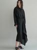 Dijainowol Tencel See-Through Shirt Lace Wrap Skirt Set Dress