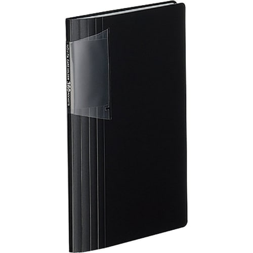 KOKUYO File Card Holder Novita Slim 60 Sheets 360 People Accommodation Black Mei-N136D