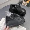 Fashion 8.5CM High Platform Shoes Women New 2025 Chunky Sneakers Designer Thick Sole Leather Sports Shoes Breathable Sneakers Woman