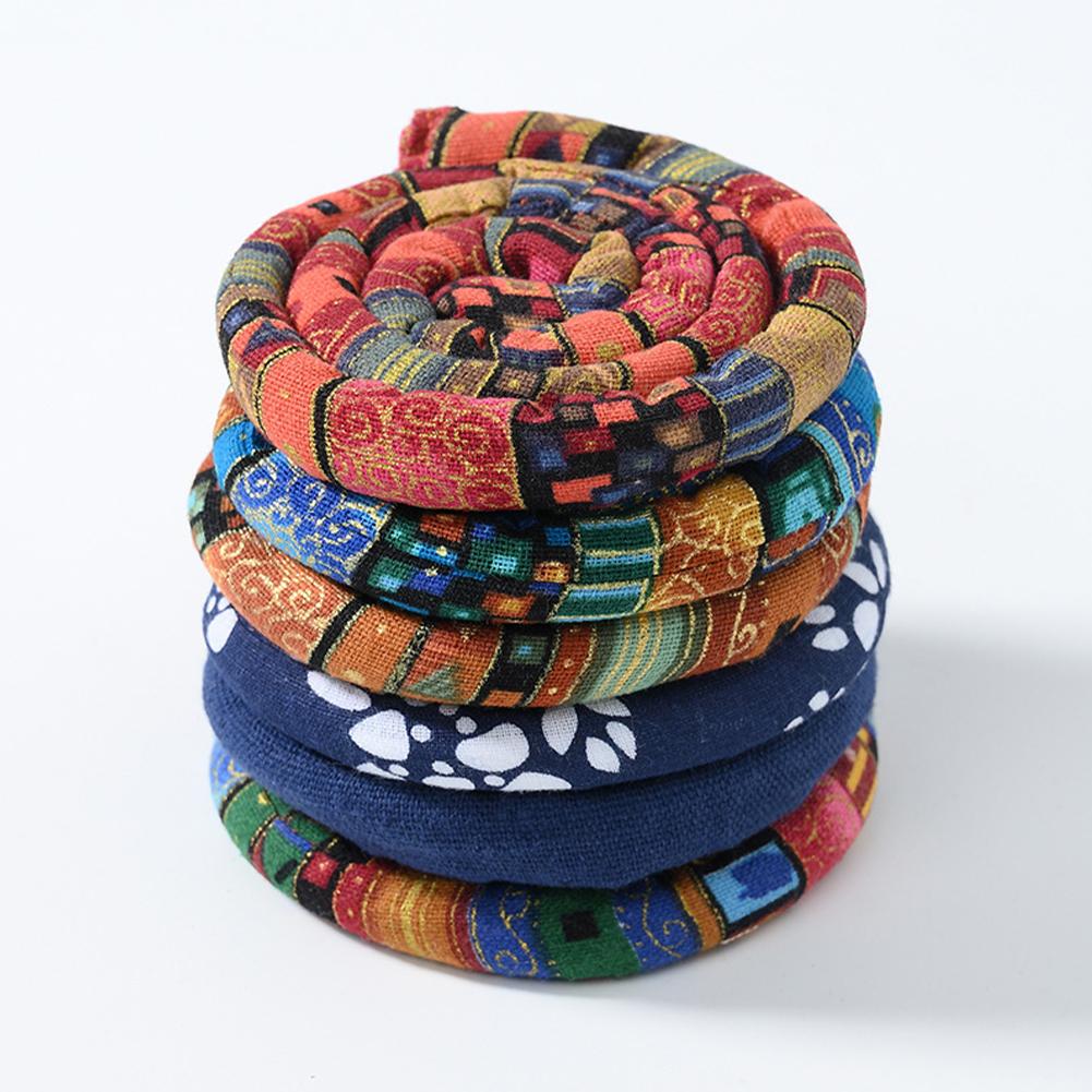 Flexible Headband Ethnic Style Iron Wire Hair Rope Set High Ponytail Spiral Lock Colorful Dirty Braid Long Hair Strands