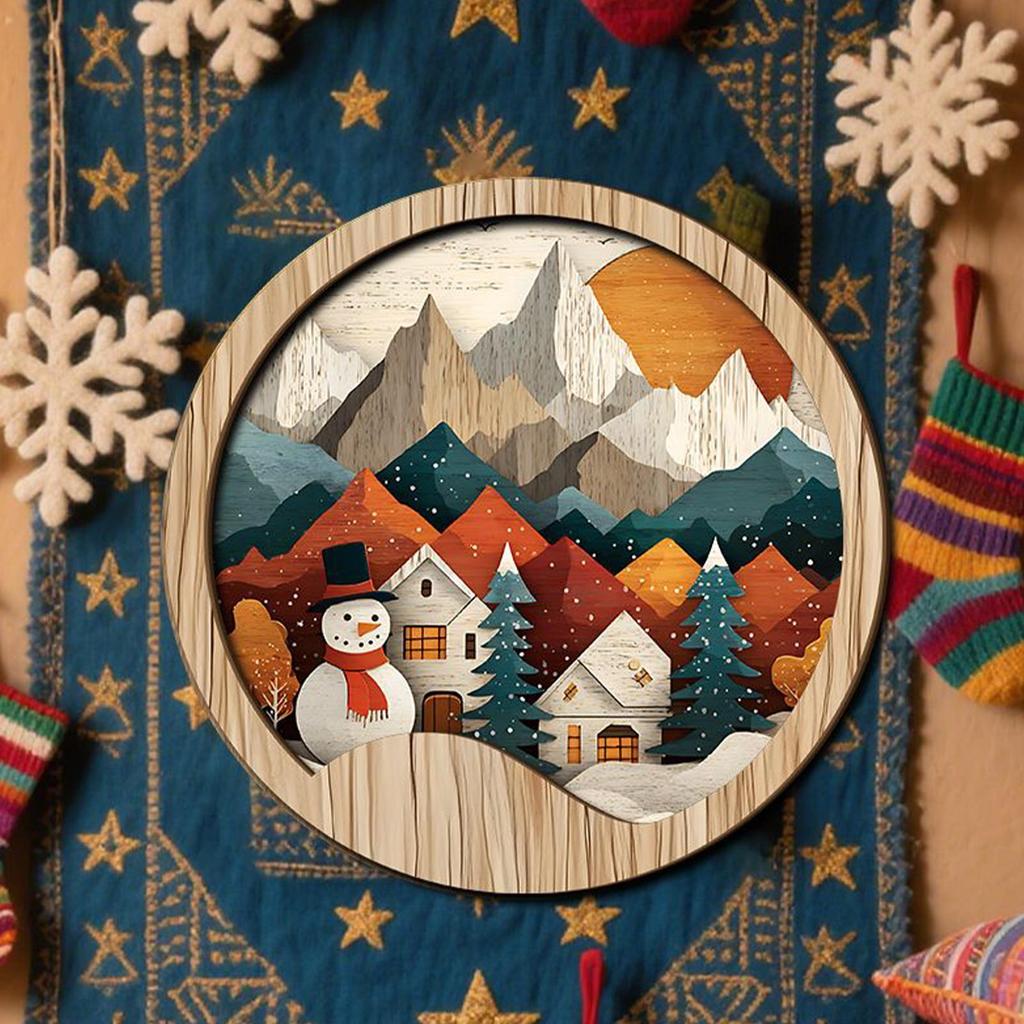 Boho Decor Wall Art 4 Pieces Rustic Wooden Bohemian Wall Decor For Bathroom Christmas Home Ornament For Living Room Bedroom