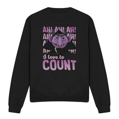 Sesame Street Unisex Adult The Count Ah! Ah! Ah! Sweatshirt