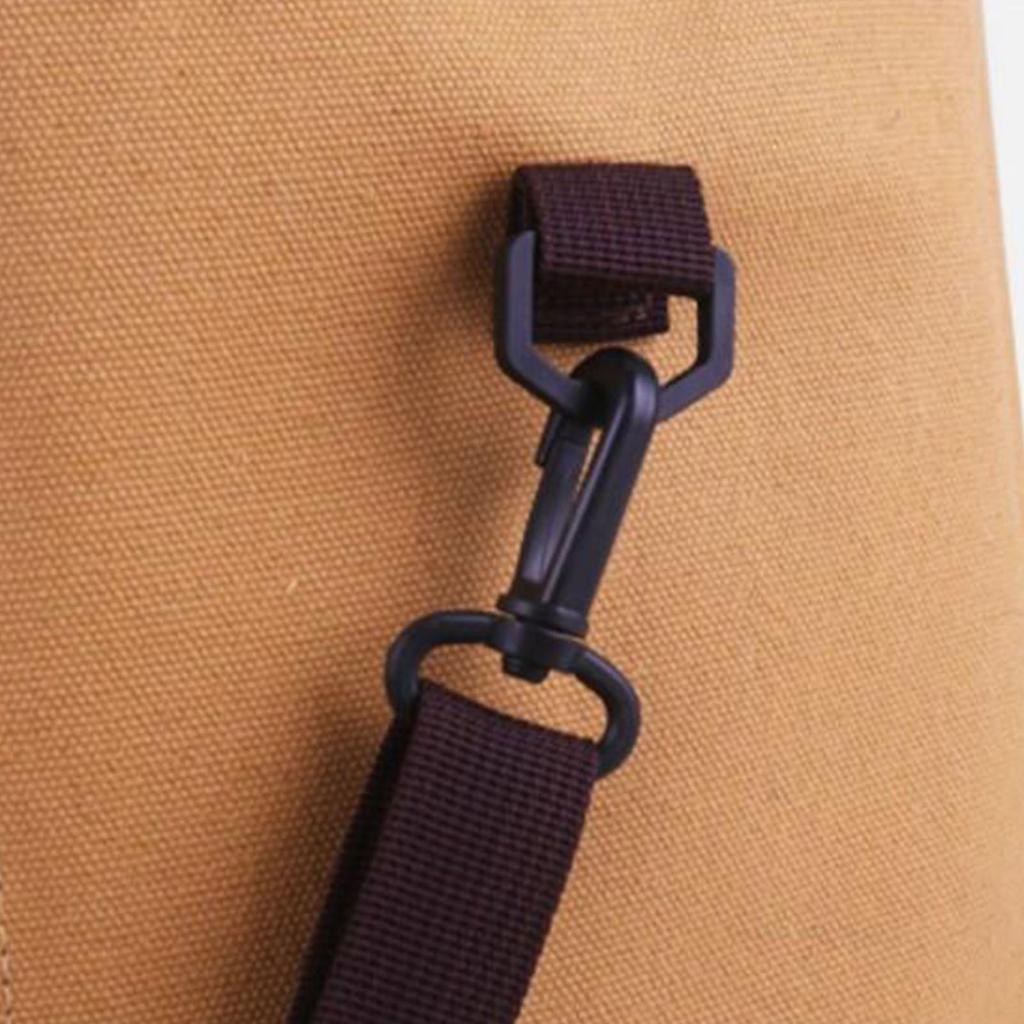 Camping Light Storage Bag Canvas Large Capacity Outdoor Camping Lamp Bag with Detachable Shoulder Strap Small Square