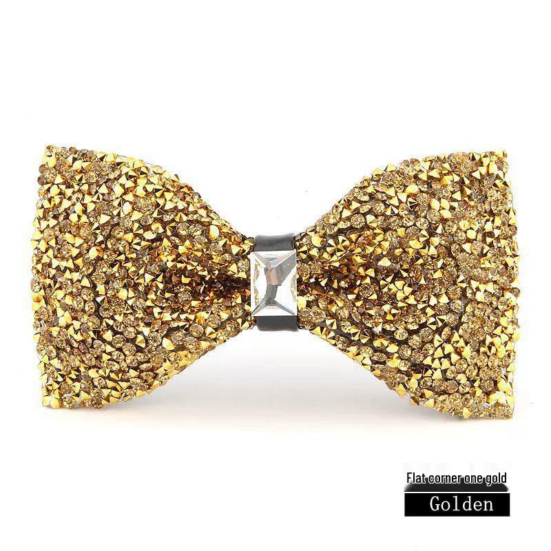 

Classic 12x6CM Rhinestone Men s Adjustable Bow Tie with Gemstone Accents