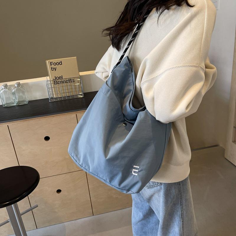 Холщовая сумка Женская сумка через плечо большой вместимости Сумка для покупок — фото 3