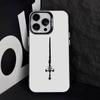 The Sword Creative Pattern   Phone Case For iPhone 17,16,15,14,13,12,11 Plus,Pro Max,XS,Colorful Silver Black Cover