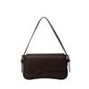 Trendy simple personality versatile solid color bag women's bag winter new high texture striped shoulder armpit bag