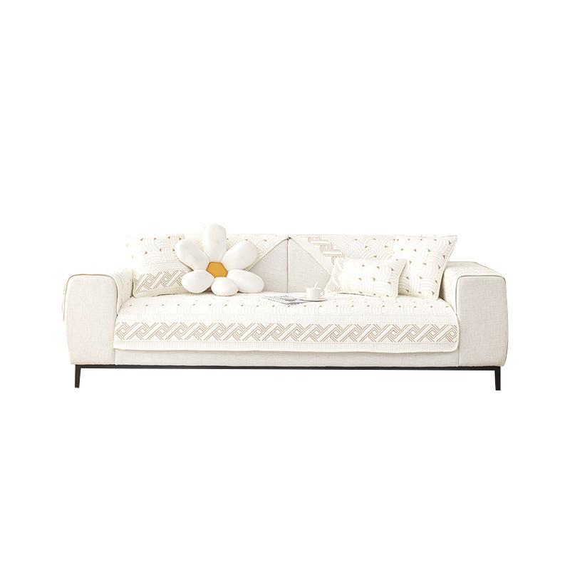 Sofakissen für alle Jahreszeiten, rutschfestes Ledersitzkissen aus Stoff, rutschfester, moderner, einfacher Sofabezug, Stoffhandtuch