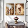 Abstraktes Wundervolles Romantisches Paar Gemälde auf Leinwand Wandkunst HD Bilder Liebhaber Poster und Drucke Warme Haus Wohnzimmer Dekor