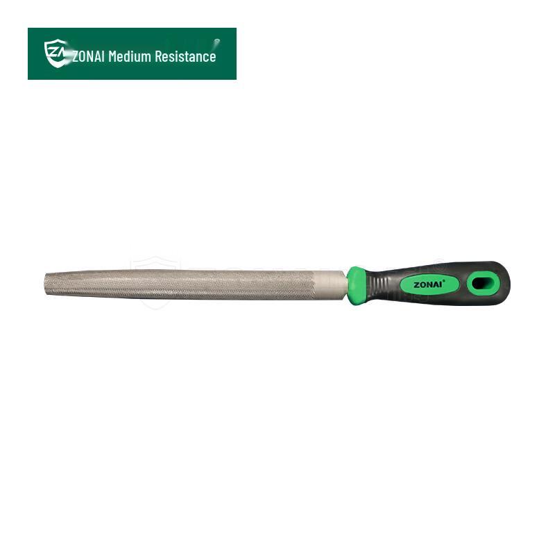 Zhongnai Half-Round Medium-Tooth Steel File 12 inch (300mm)