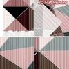 Set Of 2 Flat Printing Curtains Without Rod Geometric Triangles Soft Colors Valentine Is Day Holiday Polyester Easy Curtain Made