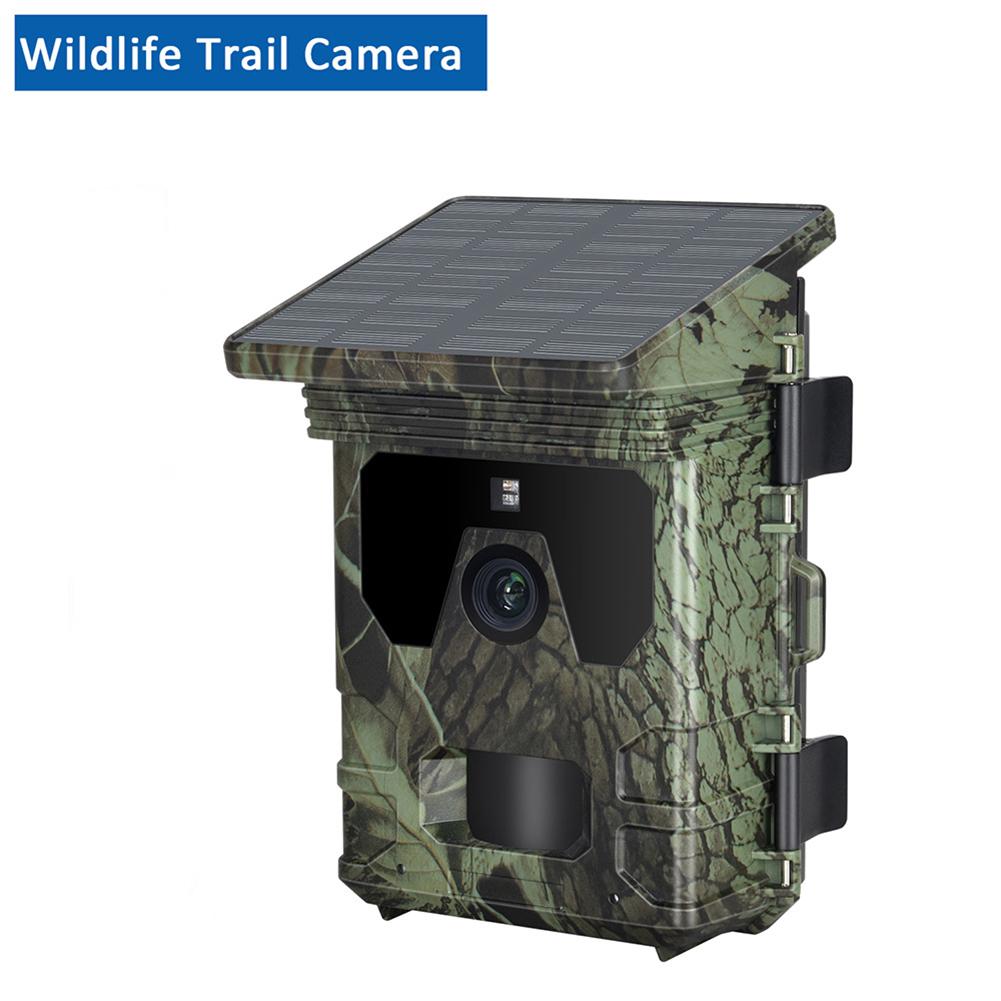 Solar Trail Camera 20MP 1080P Game Camera Infrared Night Vison Outdoor Wildlife Cameras Motion Activated for Outdoor Monitoring