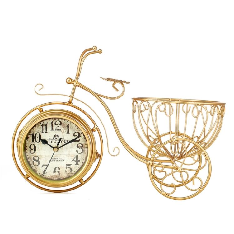 

Silents Metal Tabletop Clock Desk Clock Decorative Table Clock Silents None Ticking Clock for Living Room Office Decors 1