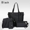 4Pcs Ladies Handbags Female Pu Leather Shoulder Messenger Bags Women Composite Bags Tote Bag Bolsa Feminina Crossbody Bag