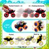 Inertia Monster Truck Toy, 8pcs Set Pushing Friction Power Car,360° Stunt Rotation Off Road Vehicle,Impact Resistant Durable Kids' Bike,Halloween Gift