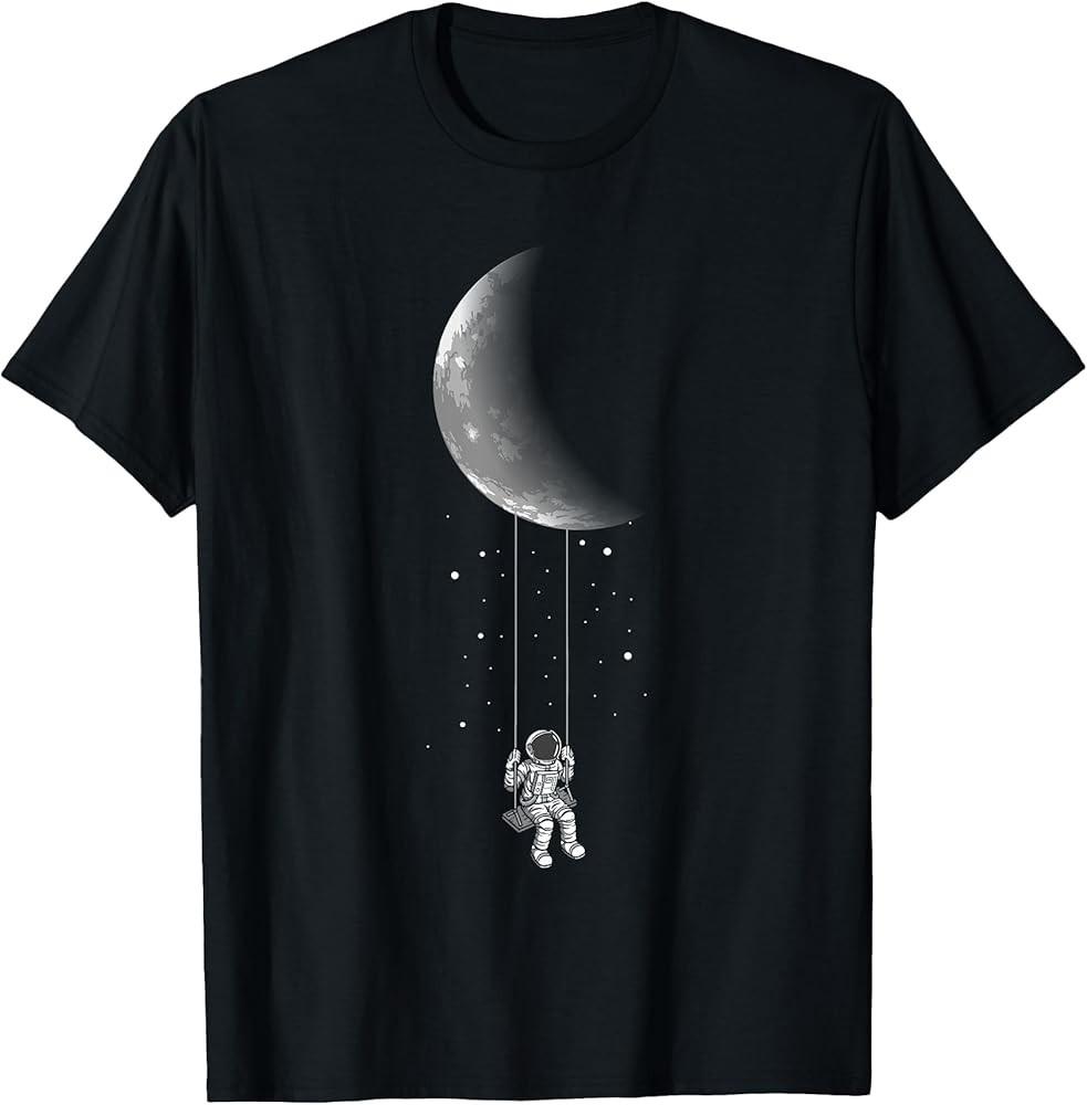 Moon Swing - Stars Galaxy Astronaut Universe Space T-Shirt Unisex T-Shirt XXXXL