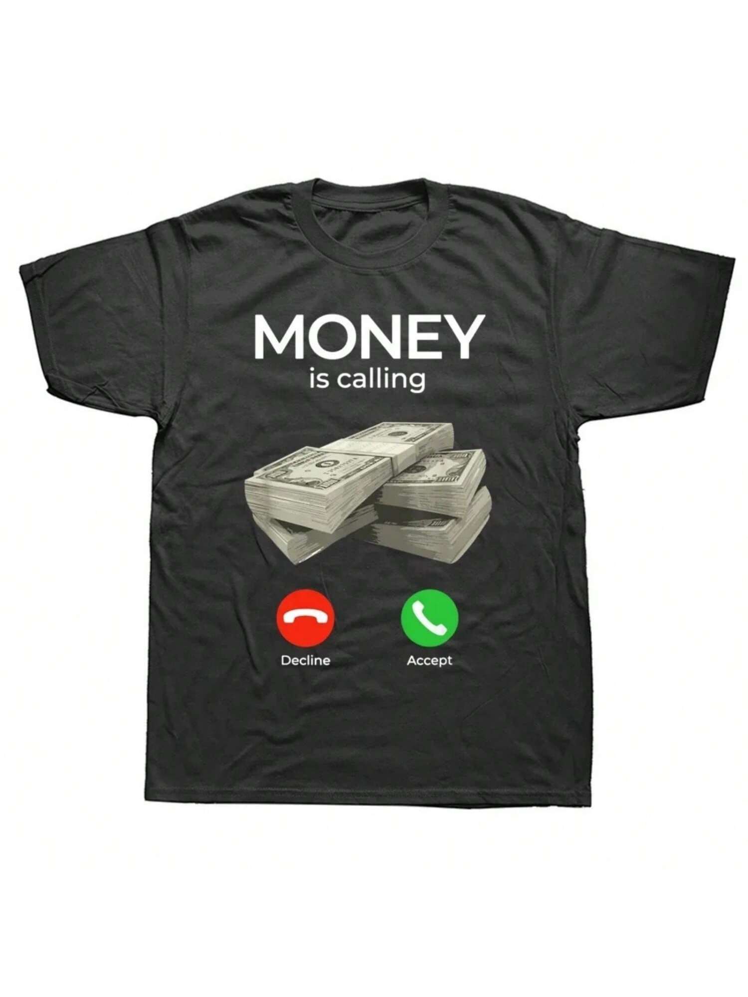 =024 Pattern Street Clothing Short Sleeve Birthday Gift Summer Style T-Shirt Women s Money Is Calling Cash Fun Business T-Shirt S разноцветный