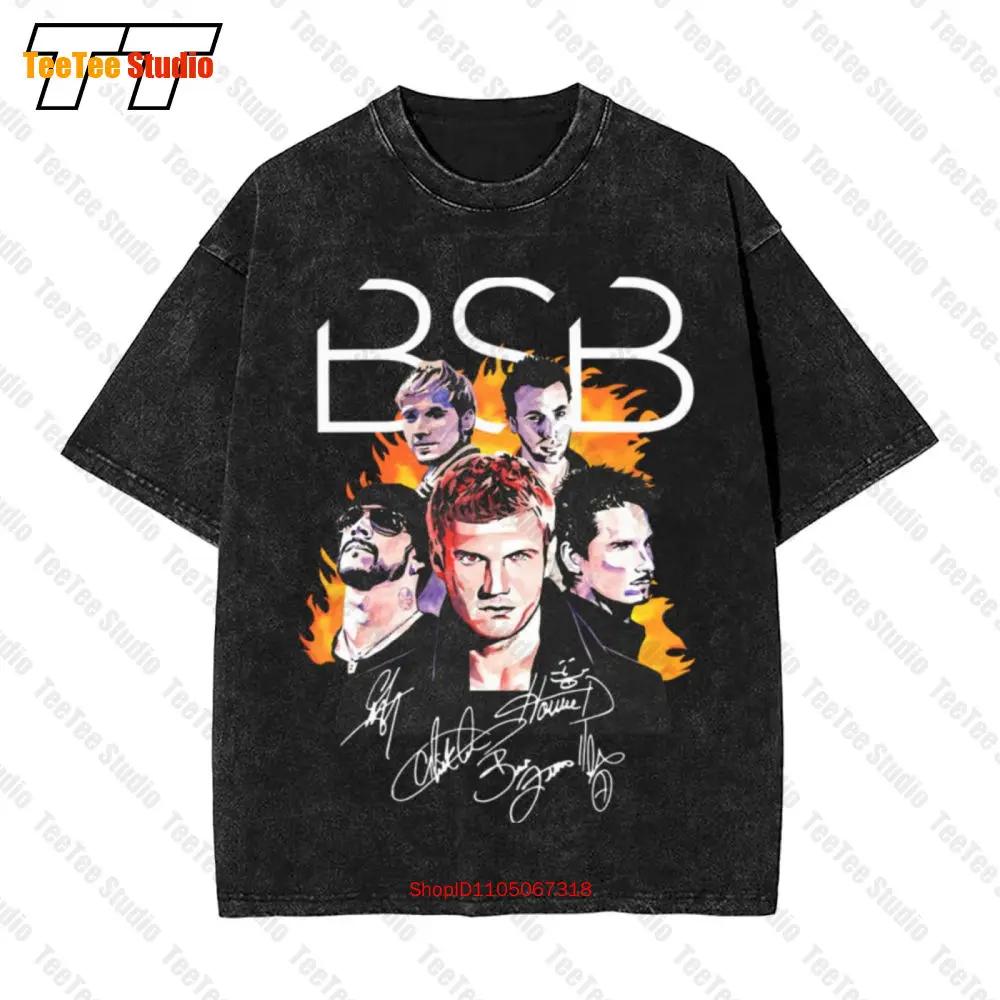 Backstreet Boys Members Signatures Us Supplier Vintage Oversized T-Shirt JRWB