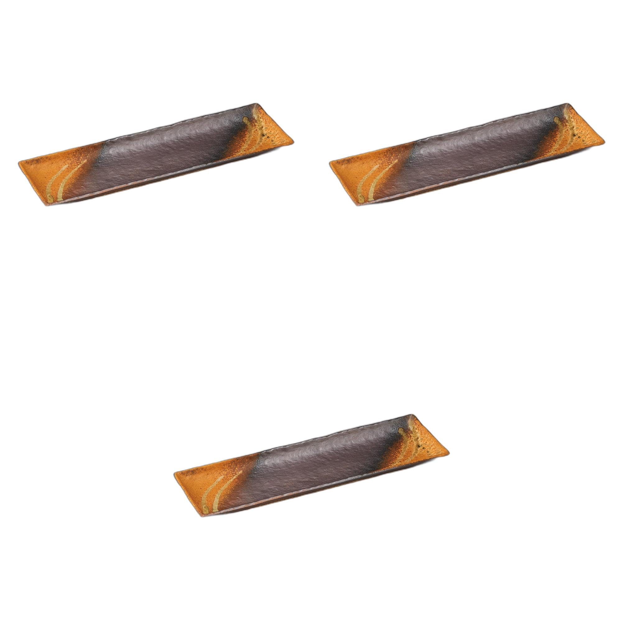 

Набор из 3 длинных тарелок Намбан Ичичинкаку x 15 x Керамические сервировочные тарелки Сетомонохонпо [49,5 3 см]