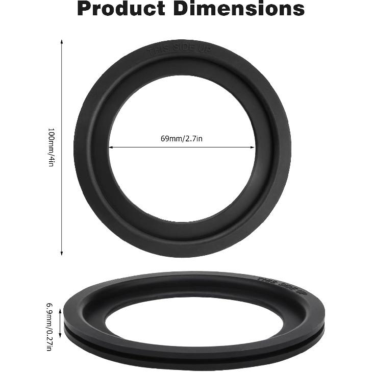 RV Toilet Seal Replacement for Dometic 300 310 320 Toilet Seal Gasket Kit - Replace Part #385311658, 2-Pack