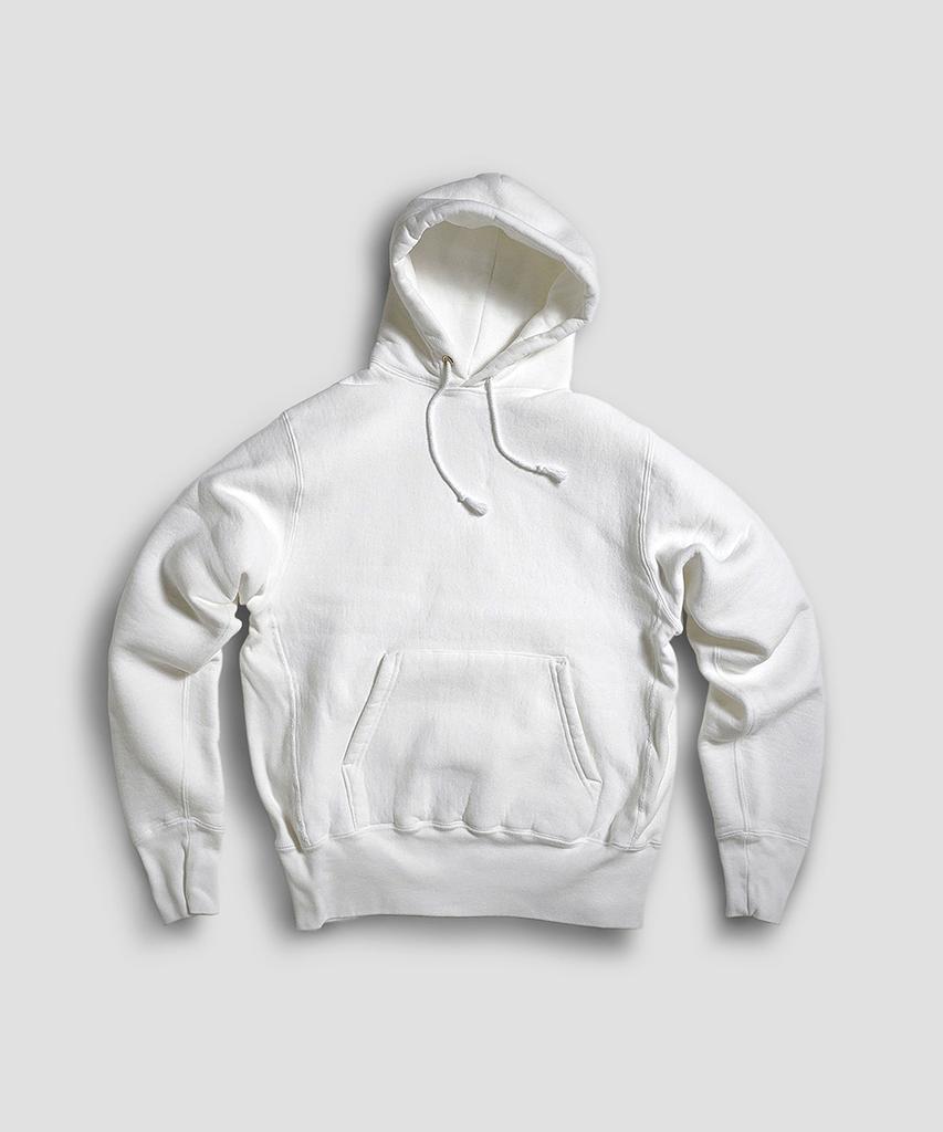 Crossknit Pullover Sweat Hoodie, White (C Type)