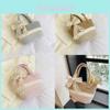 Stylish Woven Handheld Plaid Bucket Bag Large Capacity Trendy Girls Purse In Gray Khaki Pink