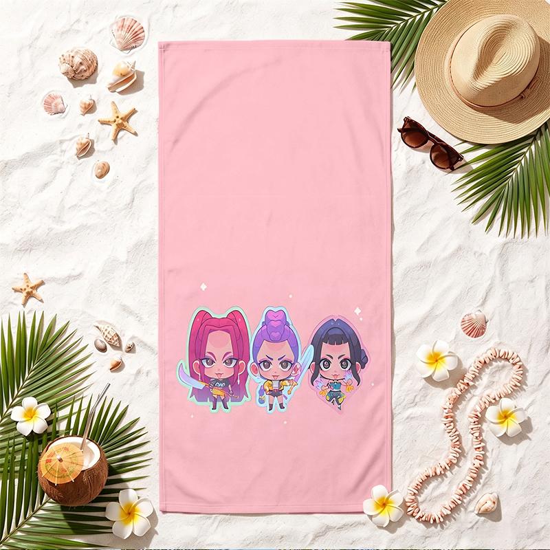 HUNTRIX Soft Beach Towel Stylish Beach Pool Towel for Summer Seaside Vacation Travel