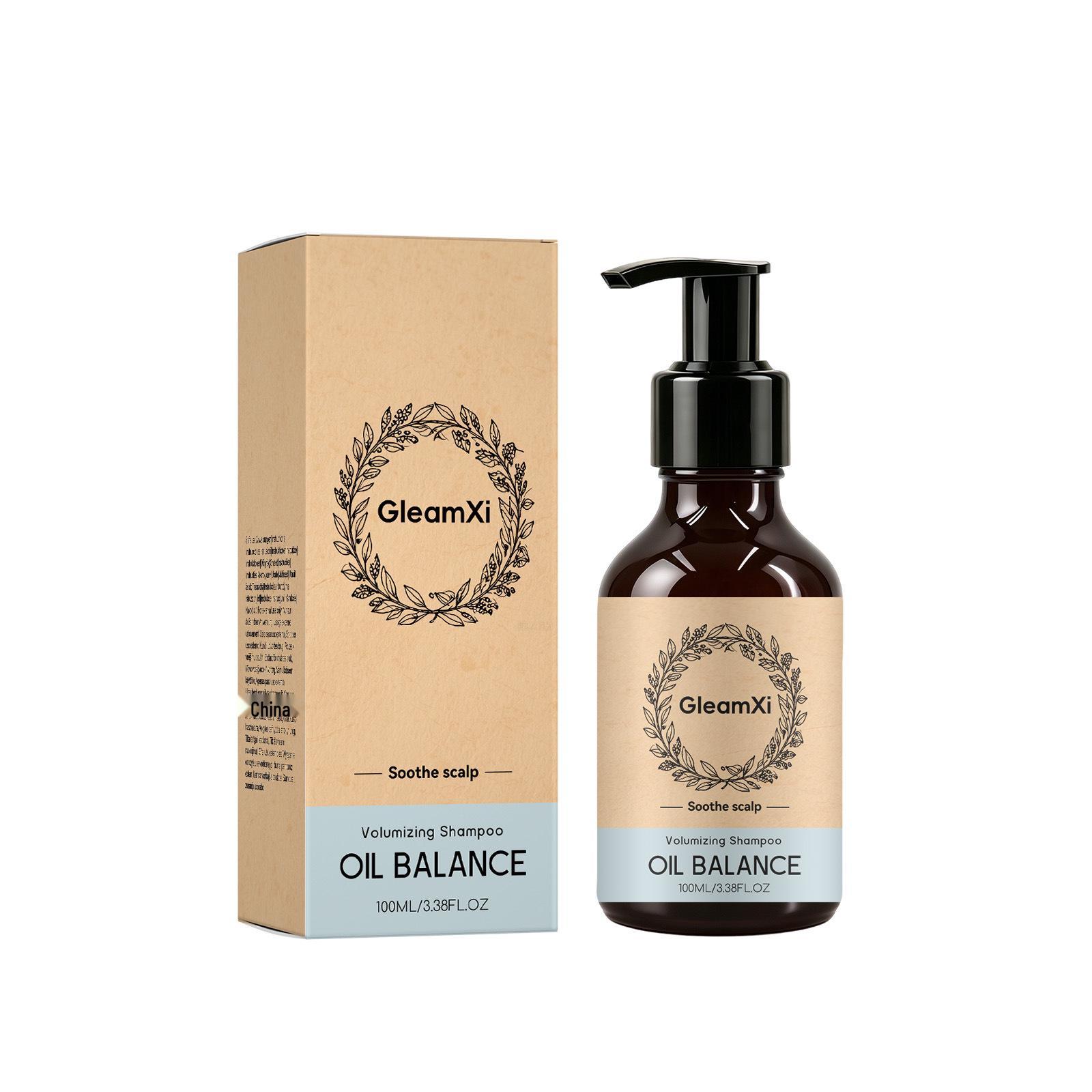 GleamXi Volumizing Shampoo - Gentle Cleansing, Refreshing, Smooth, Fluffy Hair Formula with Dense Foam