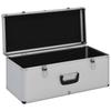 Storage Case Set 2 pcs Silver Aluminum