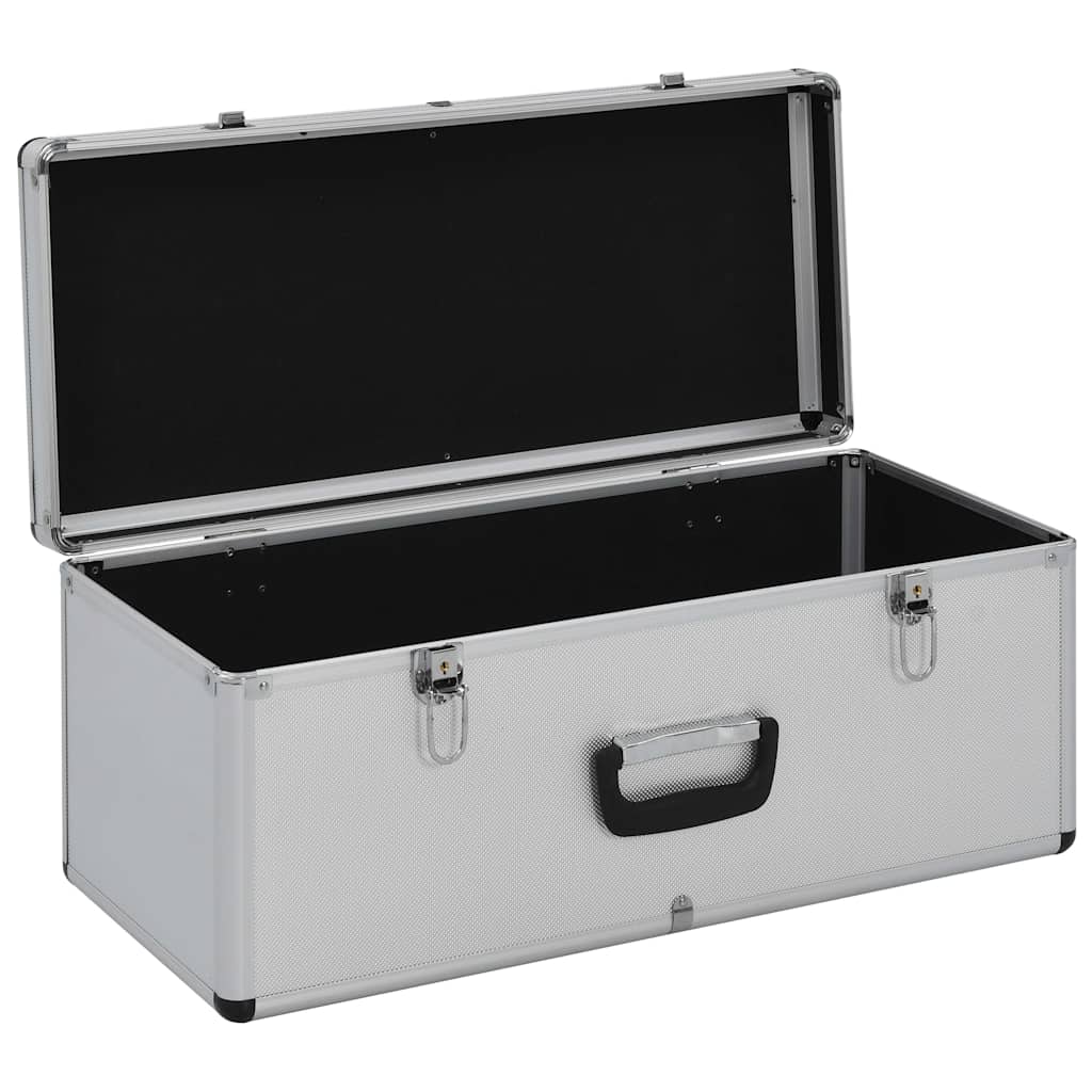 Storage Case Set 2 pcs Silver Aluminum