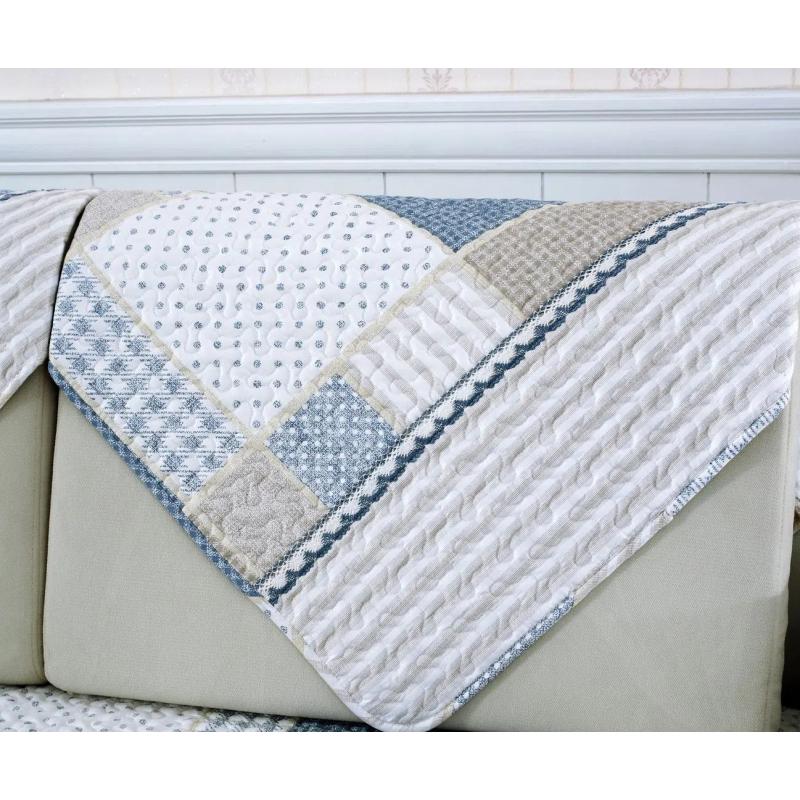 Sofa Covers Living Room Plaid Stripe Sofa Towel Couch Cover Cotton Non-slip Sofa Slipcover Modern Minimalist Corner Seat Cover