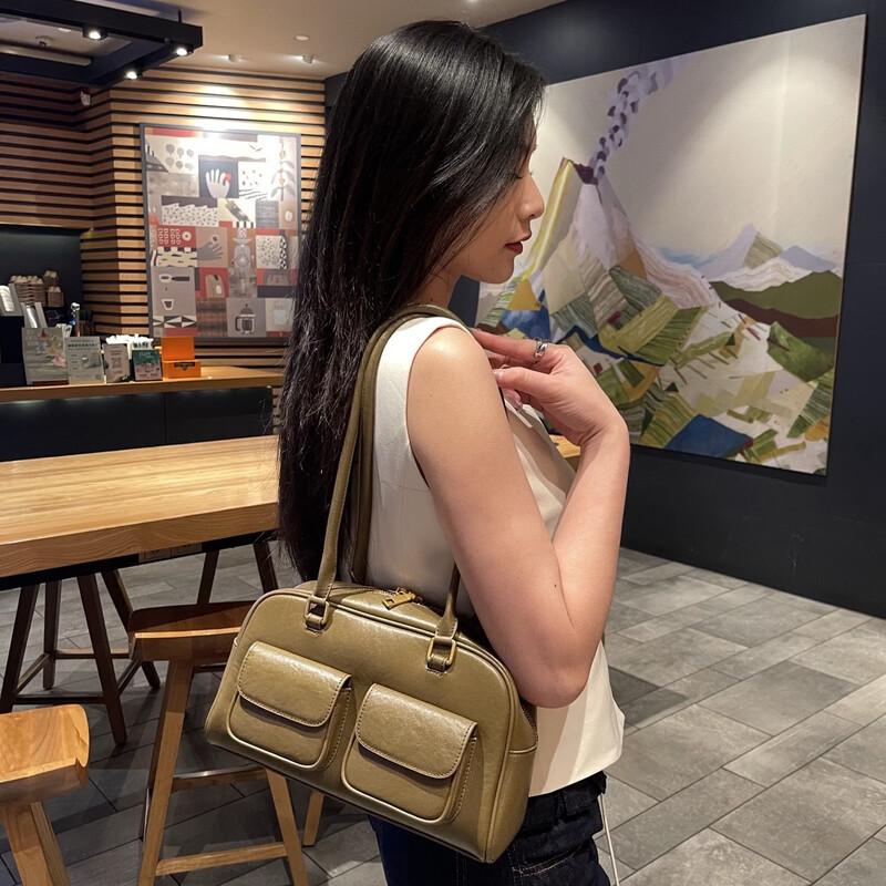 Douxiaozhu Women's Genuine Leather Large Capacity Tote Bag