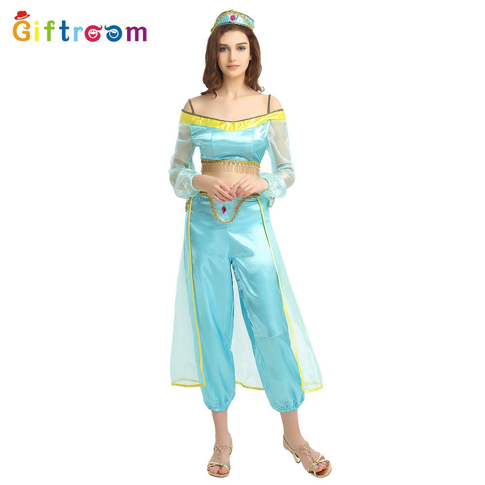 

Polyester Middle Vibrant Eastern Aladdin Costume For Unisex Halloween Party And Stage B