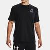 Under Armour Letter Pattern Round Neck Printed Short Sleeve T-Shirt Men T-Shirts Black 1370189-001