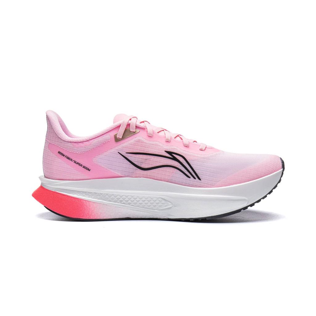 Li Ning Feidian 6 Challenger Low top Carbon Plate Casual Running Shoes Men's White Pink ARMW003-11