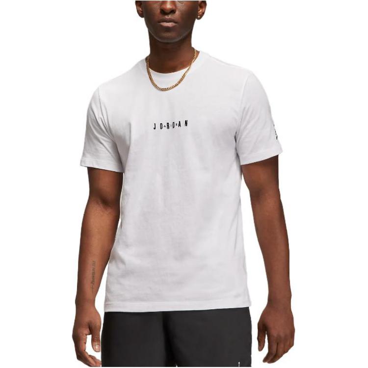 Jordan Air Spellout S/S T-shirt White Men Streetwear DM3182-100