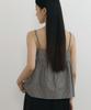 Lingseoul Stripe Button Sleeveless-Black