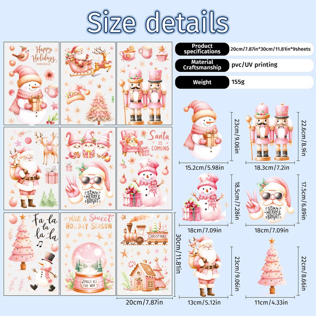 Wall Decals Christmas Set Pvc Christmas Tree Wall Sticker For Festive Room Decor